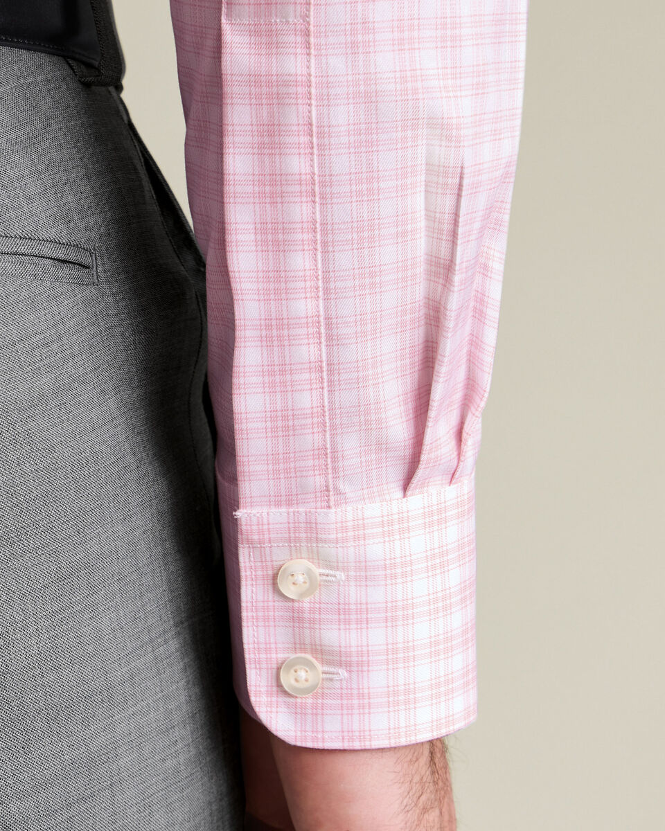 Charles Tyrwhitt Luxury Check Shirt - Pink