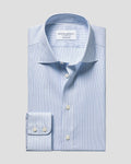 Charles Tyrwhitt Luxury Stripe Shirt - Cornflower Blue