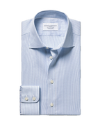 Charles Tyrwhitt Luxury Stripe Shirt - Cornflower Blue