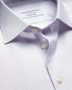 Charles Tyrwhitt Luxury Check Shirt - Light Pink & Sky Blue