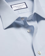 Charles Tyrwhitt Non-Iron Royal Oxford Shirt - Ice Blue