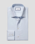 Charles Tyrwhitt Non-Iron Royal Oxford Shirt - Ice Blue