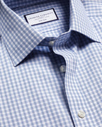 Charles Tyrwhitt Non-Iron Royal Oxford Check Shirt - Blue
