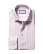 Charles Tyrwhitt Non-Iron Royal Oxford Check Shirt - Pink