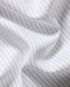 Charles Tyrwhitt Non-Iron Royal Oxford Stripe Shirt - Silver Grey