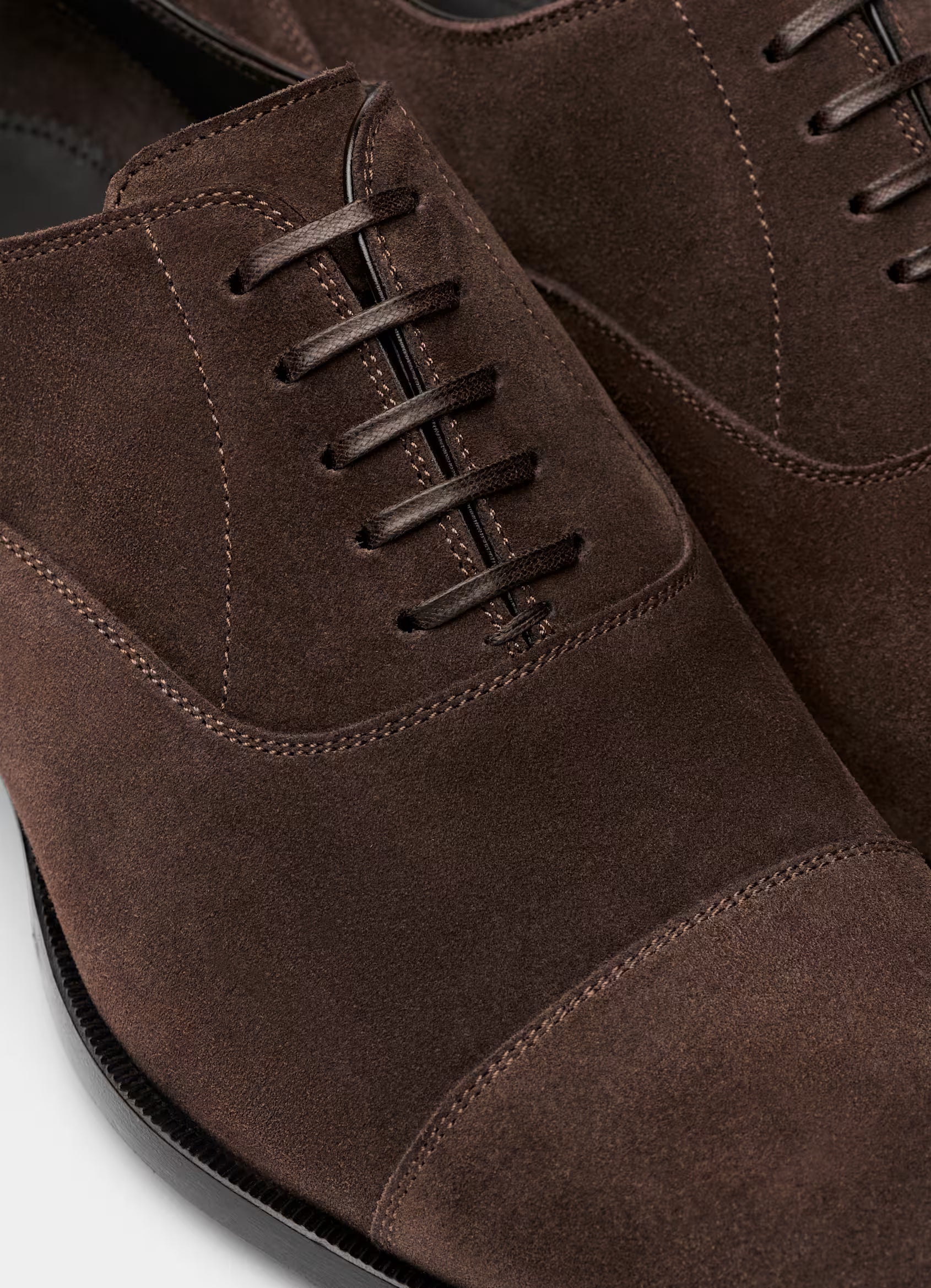 SUITSUPPLY Brown Oxford – Italian Calf Suede
