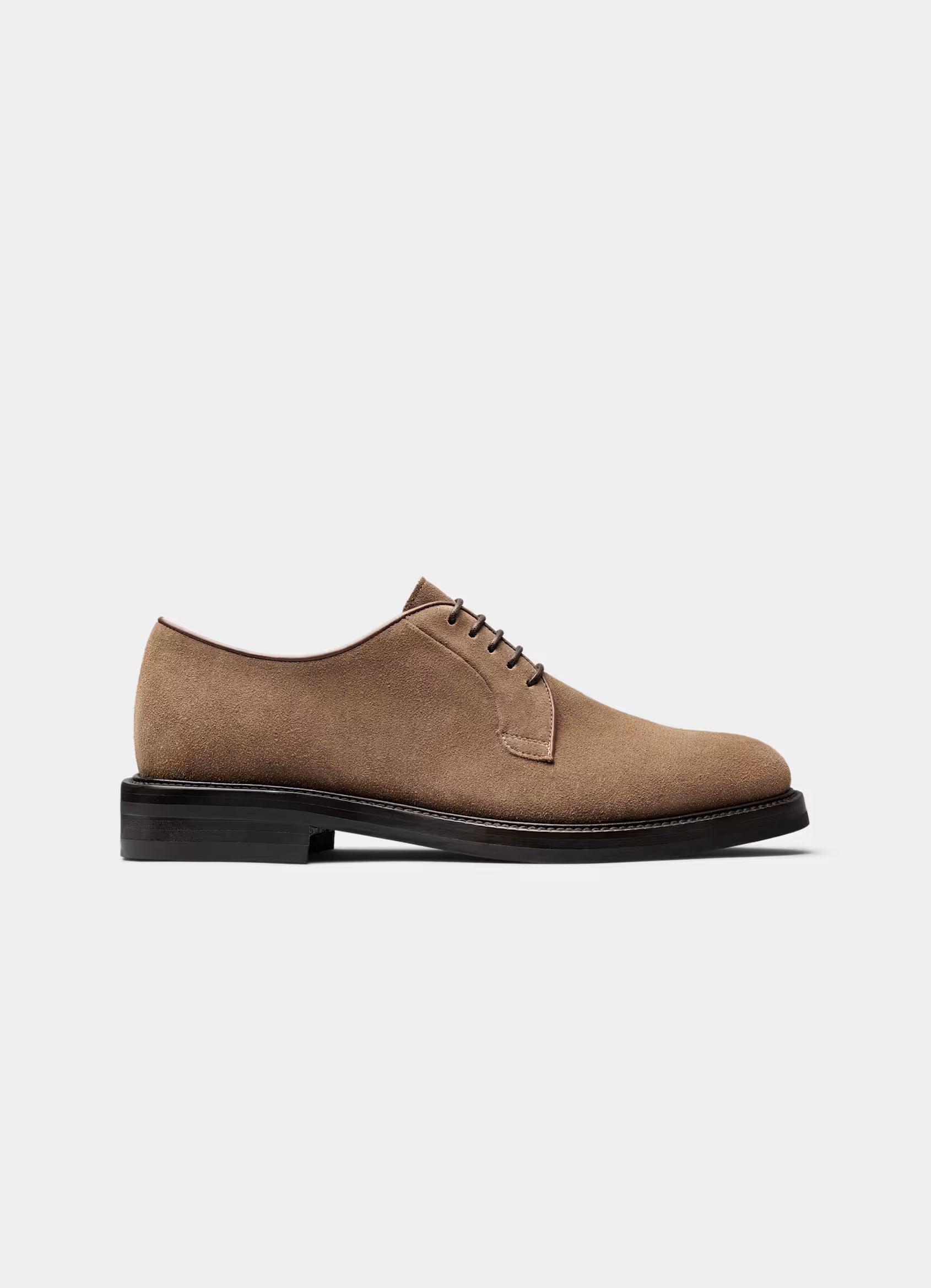 SUITSUPPLY Light Brown Derby – Italian Calf Suede