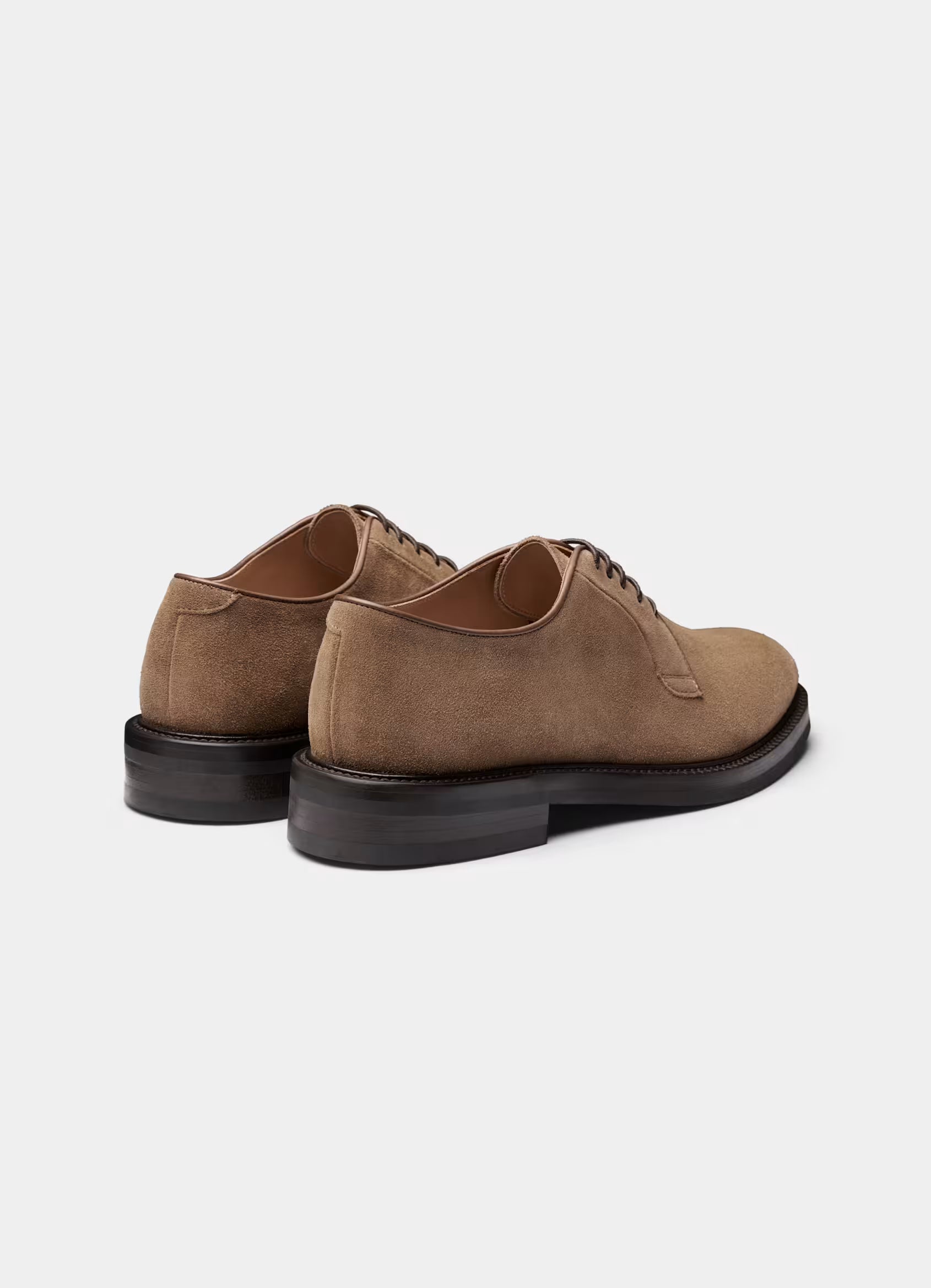 SUITSUPPLY Light Brown Derby – Italian Calf Suede