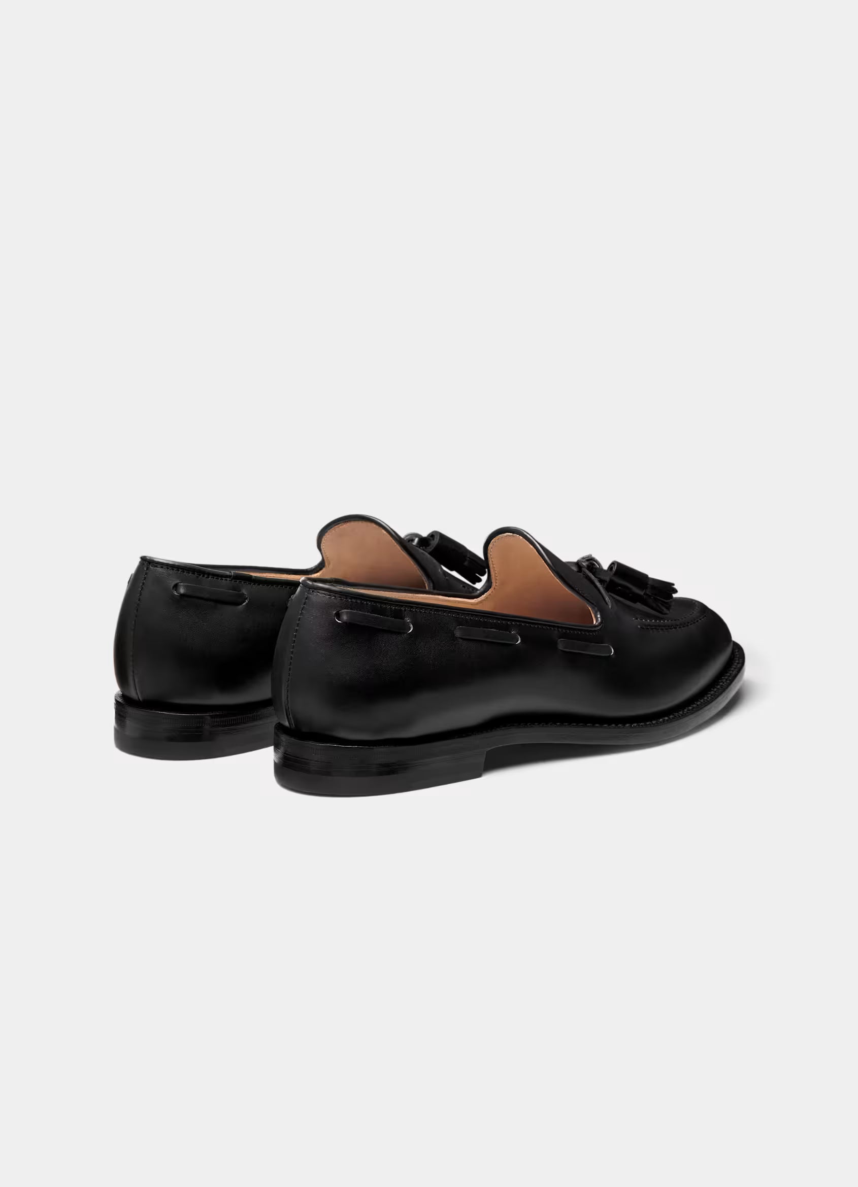 SUITSUPPLY Black Tassel Loafer – Italian Calf Leather