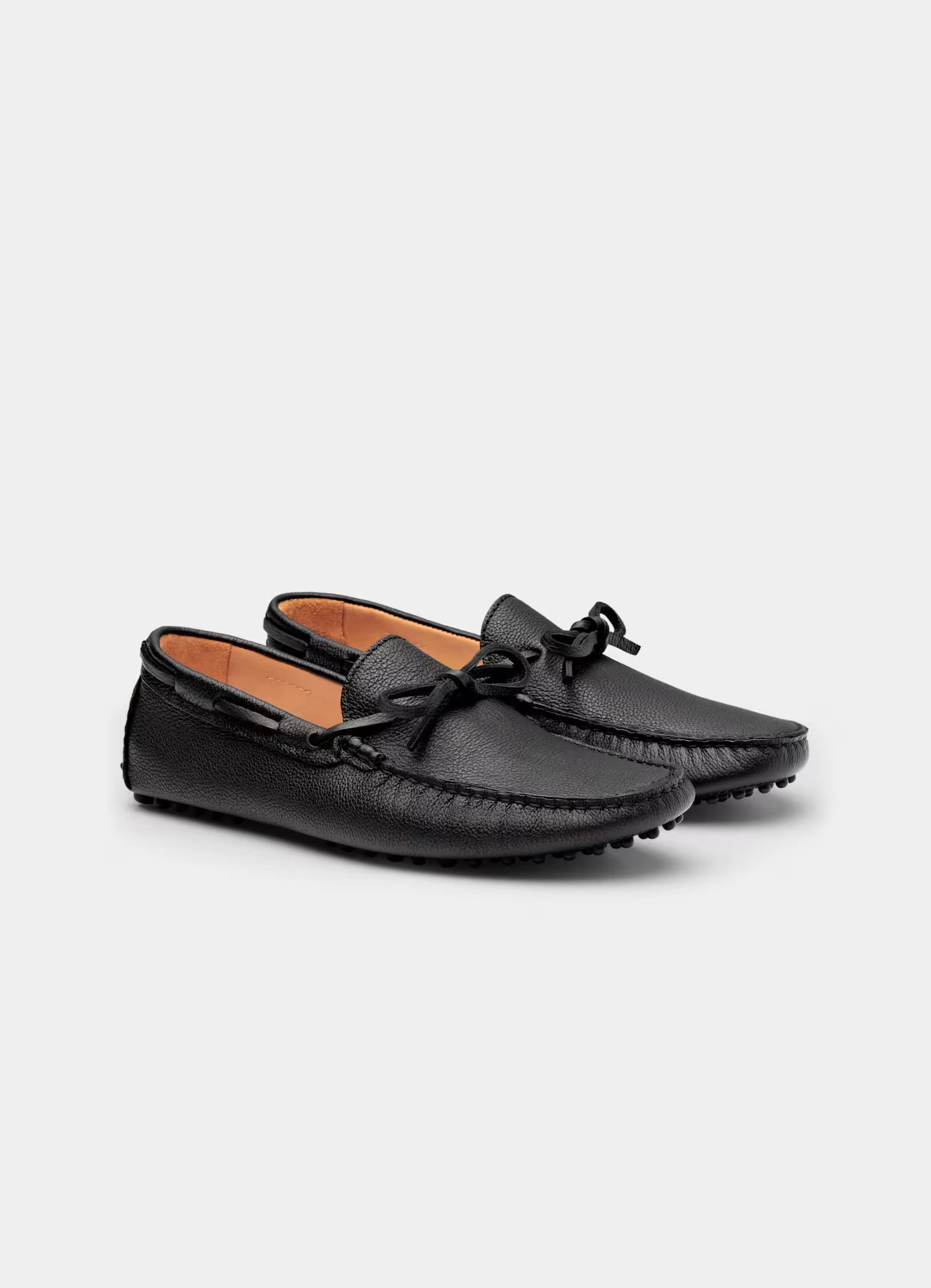 SUITSUPPLY Black Driving Moccasins – Italian Calf Leather
