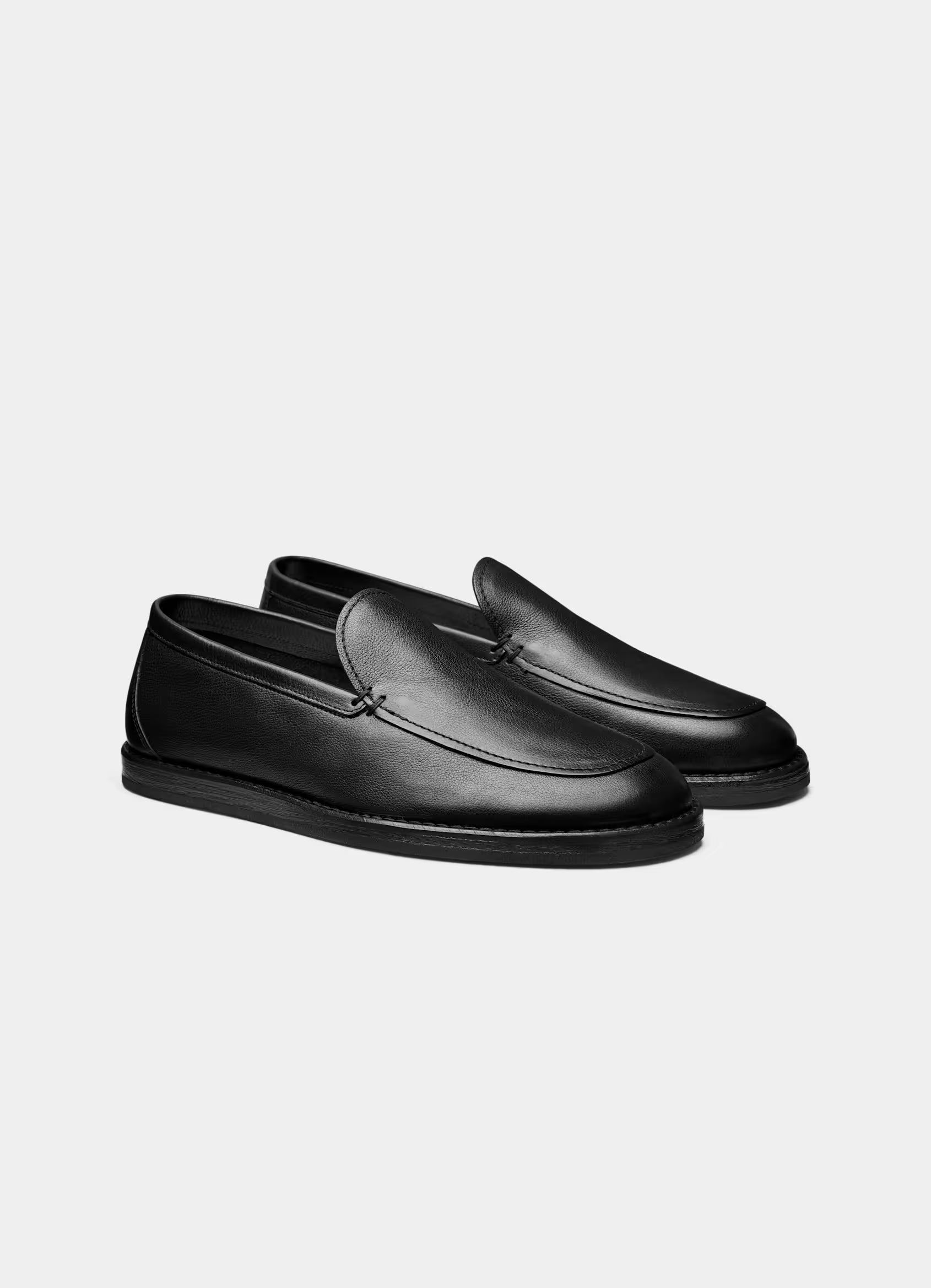 SUITSUPPLY Black Loafer – Leather