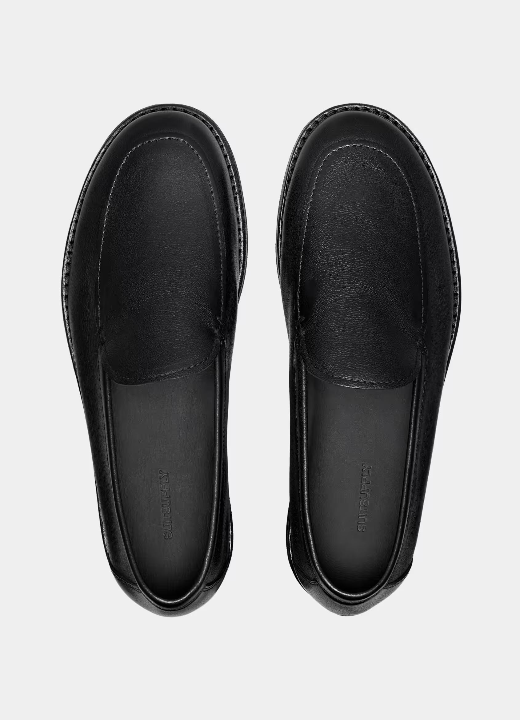 SUITSUPPLY Black Loafer – Leather