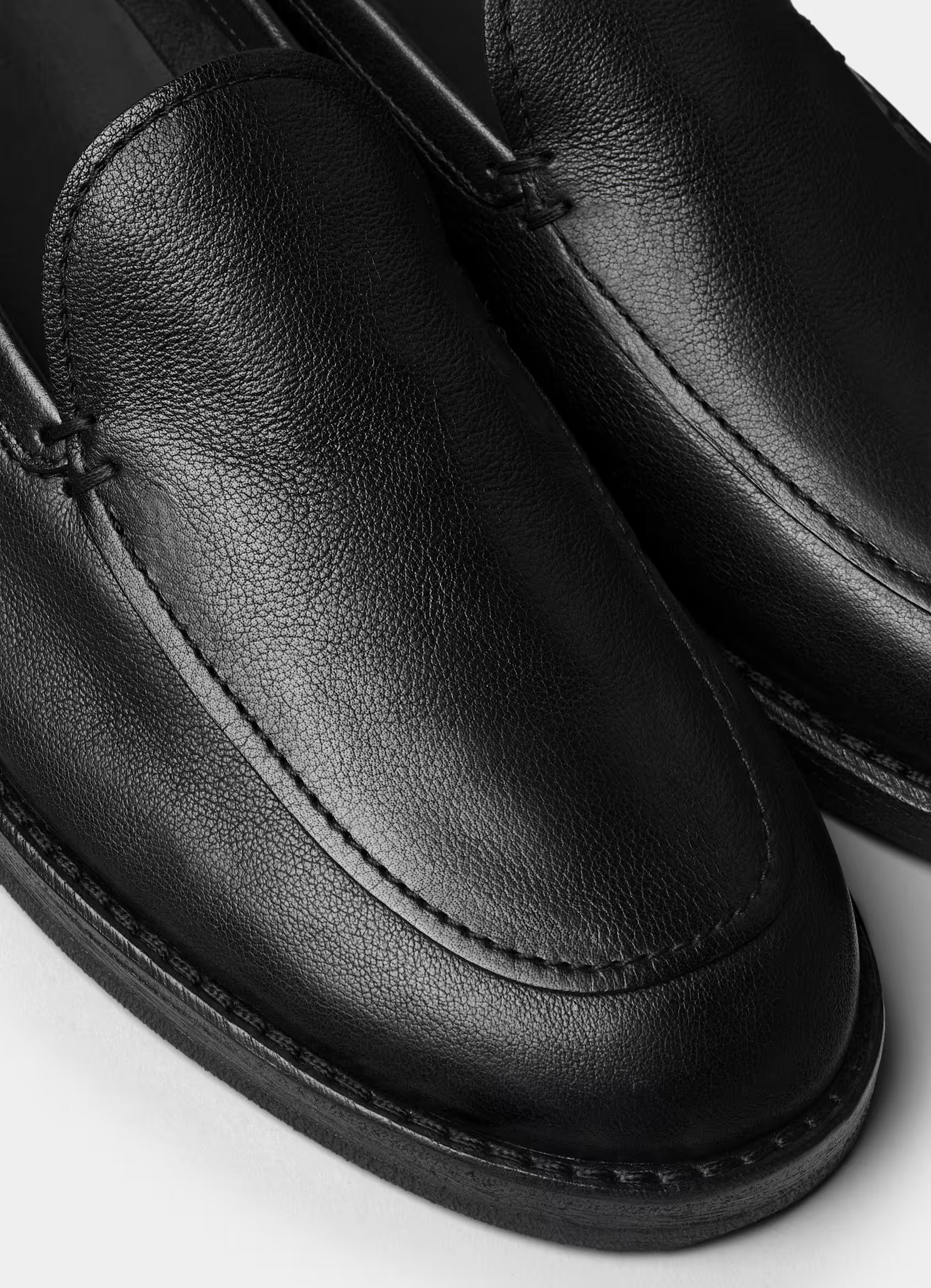 SUITSUPPLY Black Loafer – Leather