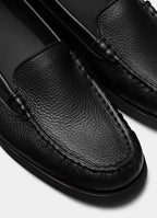 SUITSUPPLY Black Loafer – Deer Leather