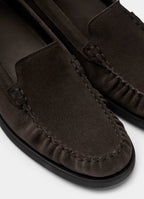 SUITSUPPLY Dark Brown Loafer – Suede