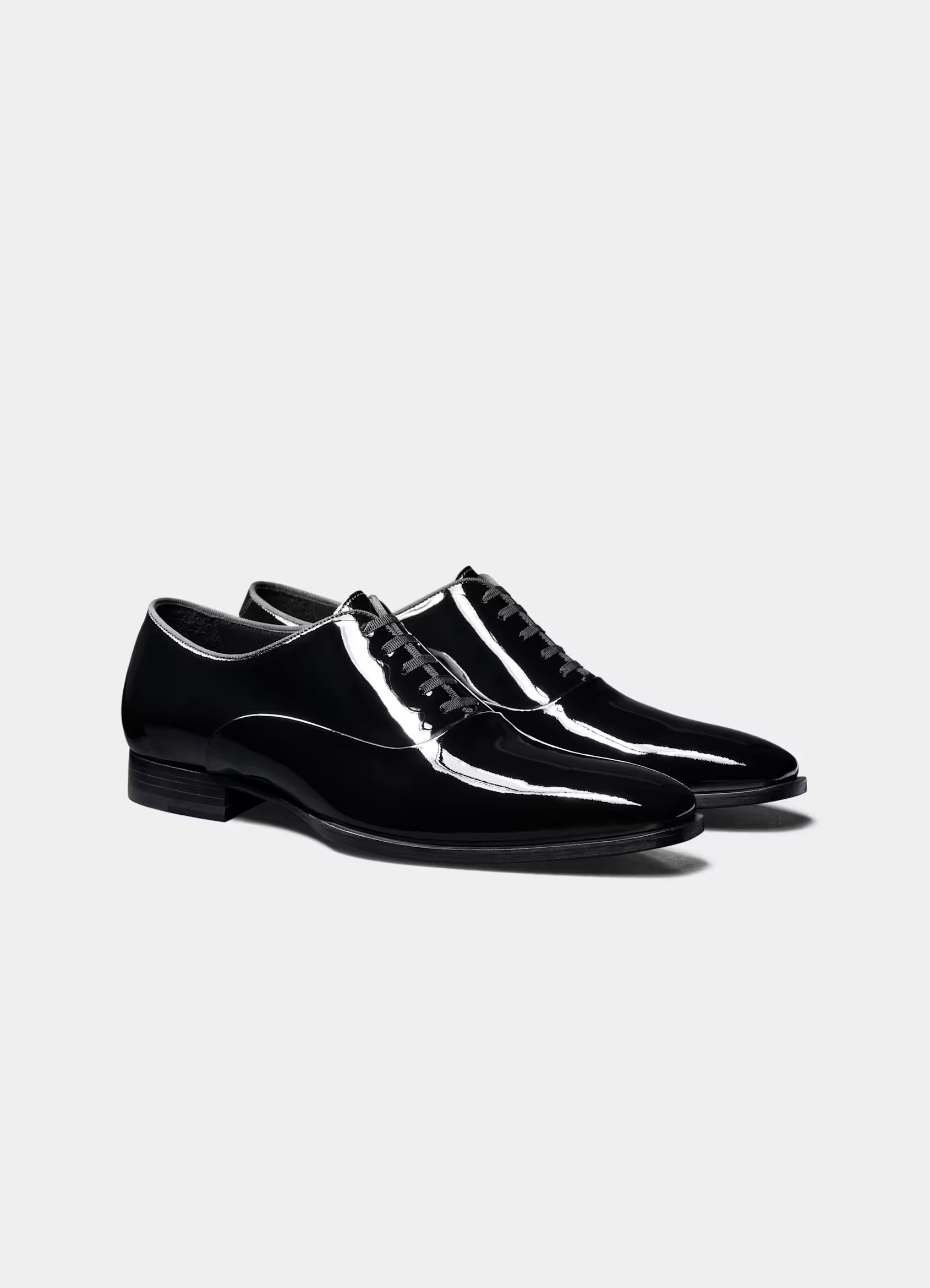SUITSUPPLY Black Tuxedo Oxford – Patent Leather