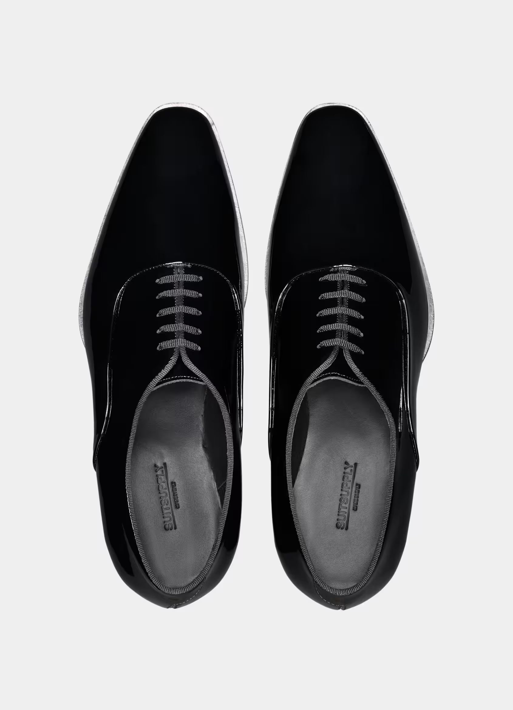 SUITSUPPLY Black Tuxedo Oxford – Patent Leather