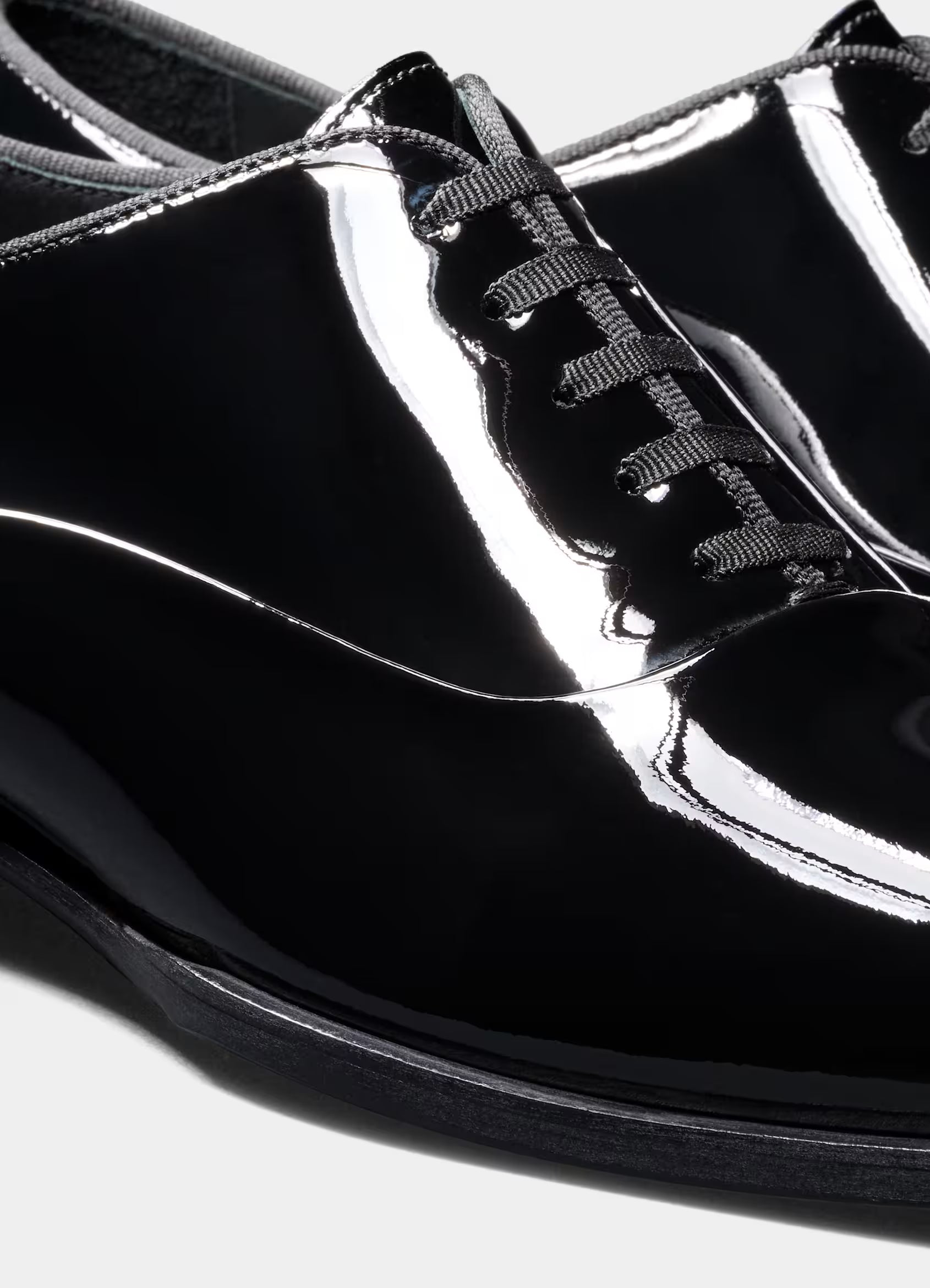 SUITSUPPLY Black Tuxedo Oxford – Patent Leather