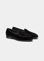 SUITSUPPLY Black Tuxedo Slip-On – Cotton Velvet