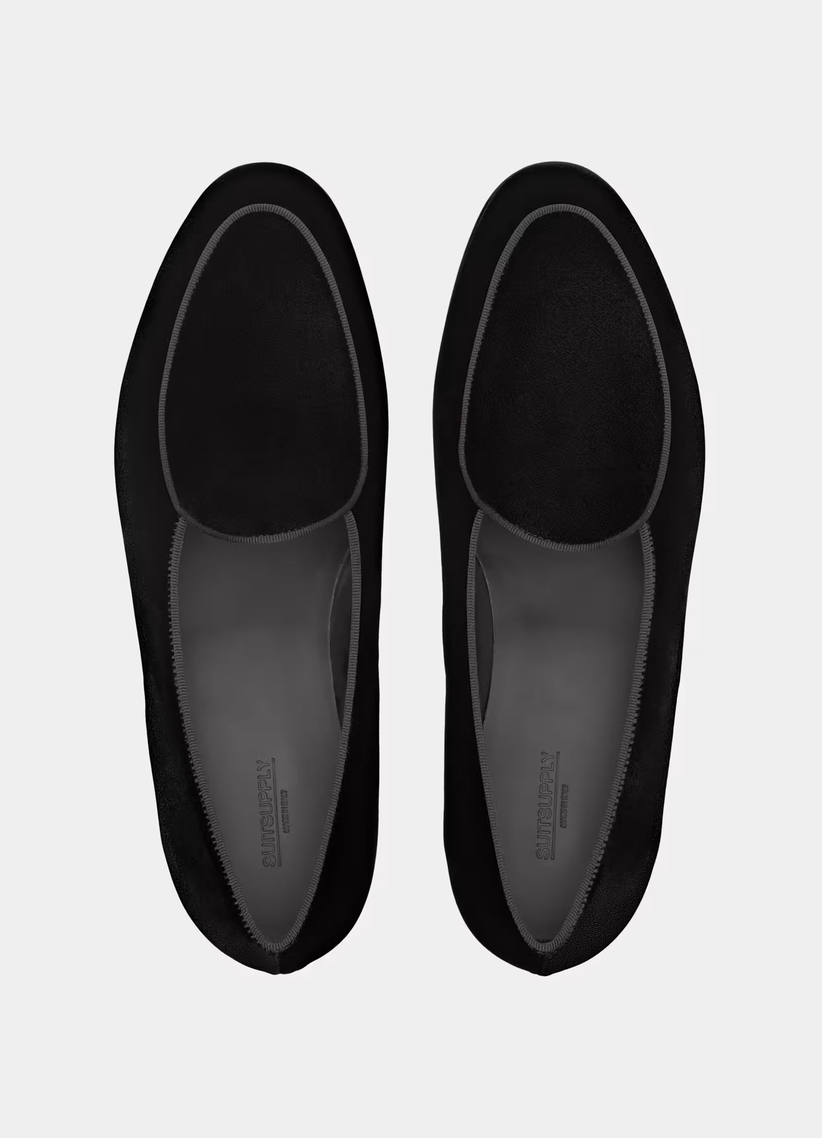 SUITSUPPLY Black Tuxedo Slip-On – Cotton Velvet