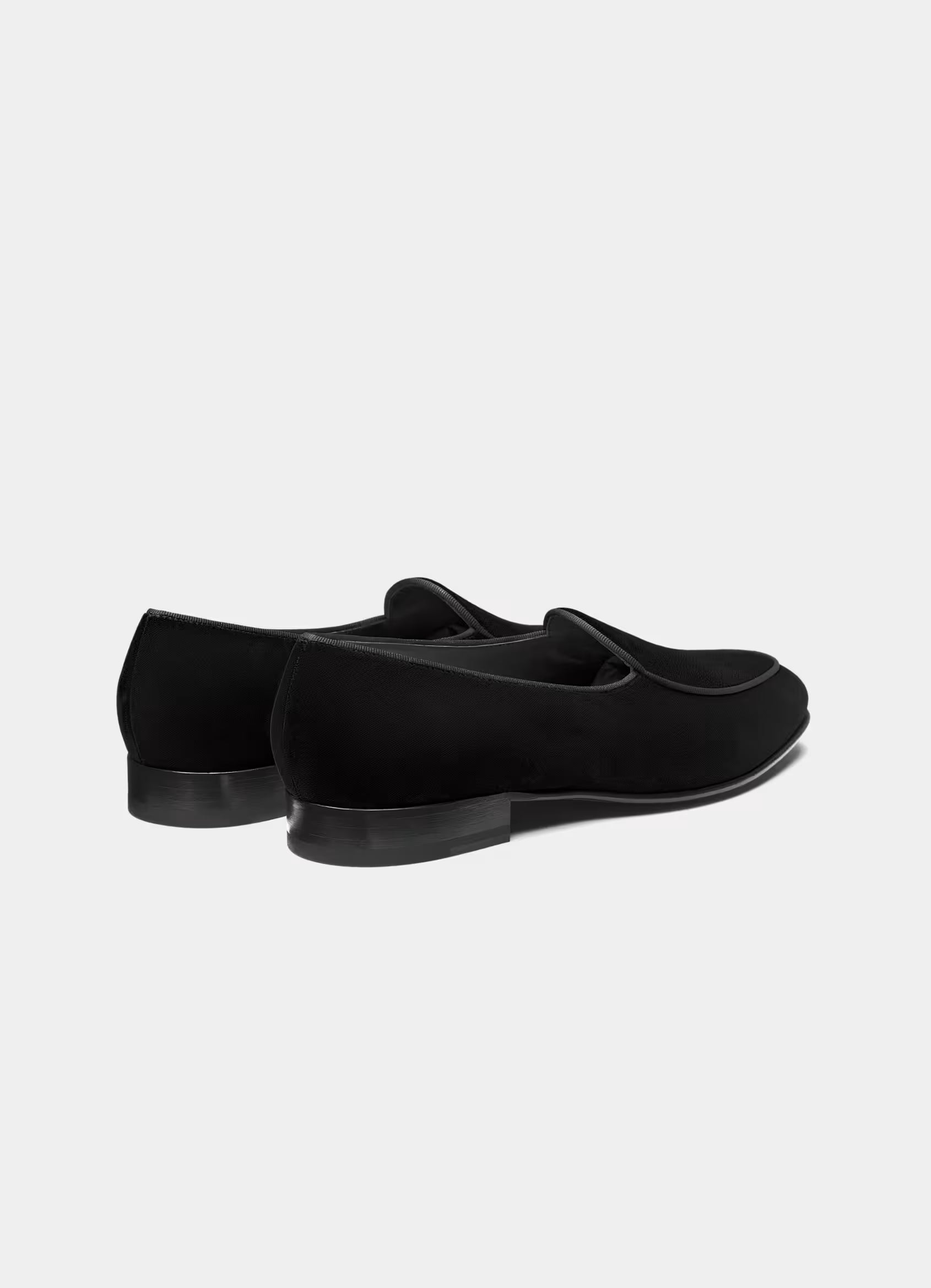 SUITSUPPLY Black Tuxedo Slip-On – Cotton Velvet