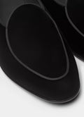 SUITSUPPLY Black Tuxedo Slip-On – Cotton Velvet - LuxxeCoast