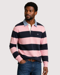 GANT Chambray Collar Striped Heavy Rugger – Bubblegum Pink