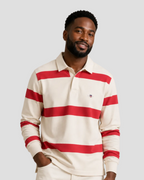 GANT Striped Rugger – Creamed White