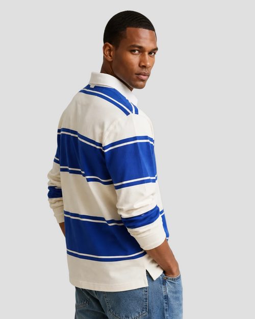 Gant Striped Rugger - Nautical Blue