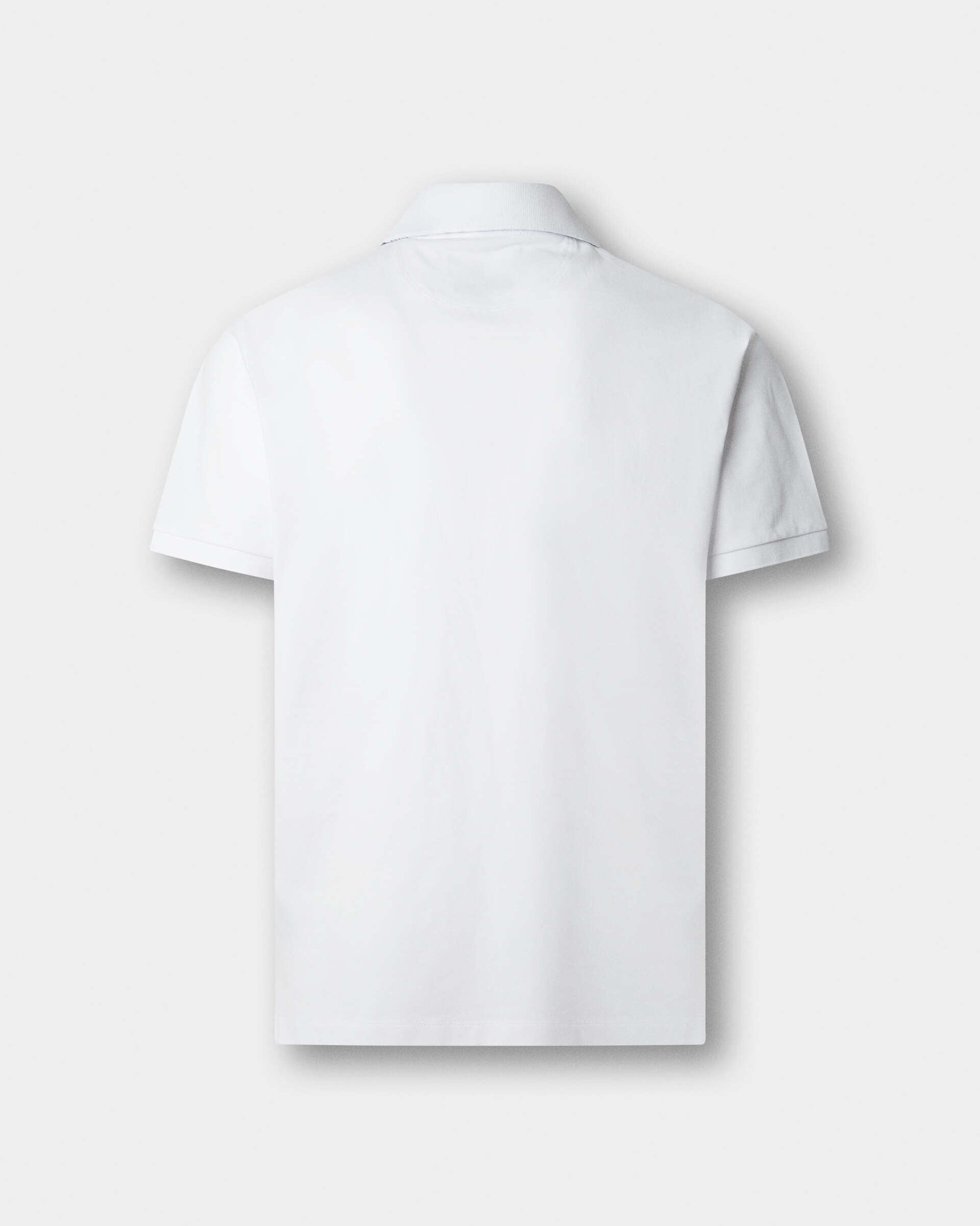 Hackett London Classic Fit Short Sleeve Swim Trim Polo - White