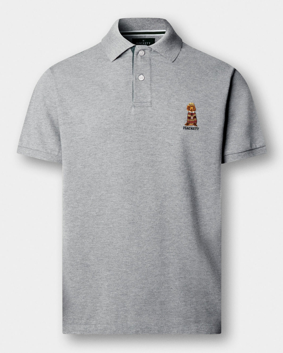 Hackett Heritage Classic Fit Short Sleeve Harry Polo - Grey