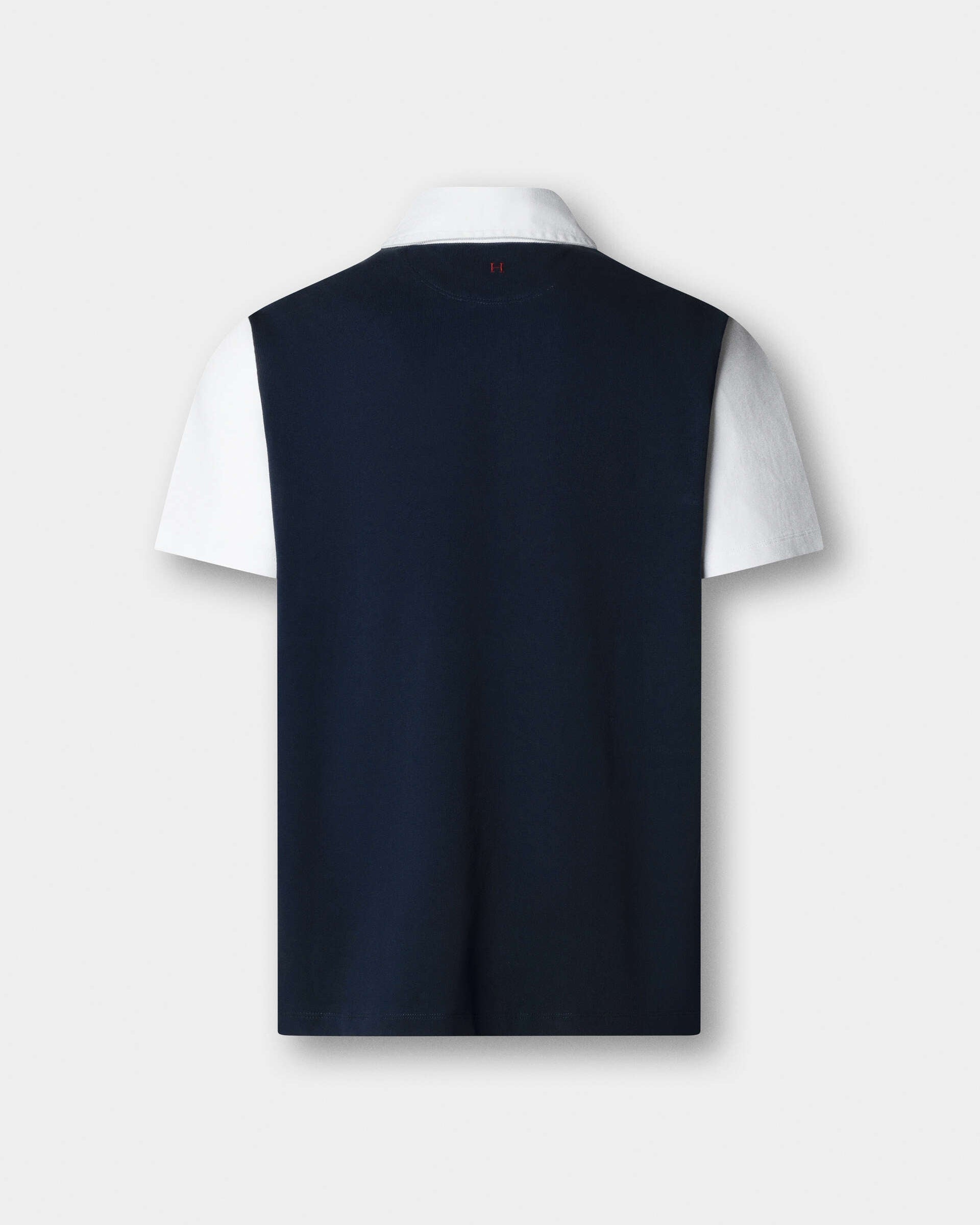 Hackett Heritage Classic Fit Short Sleeve Rugby Shirt - Breton Red
