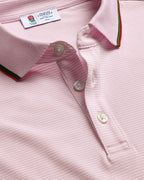 Charles Tyrwhitt England Rugby Pique Stripe Polo - Pink