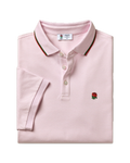 Charles Tyrwhitt England Rugby Pique Stripe Polo - Pink