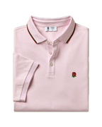 Charles Tyrwhitt England Rugby Pique Stripe Polo - Pink