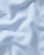 Charles Tyrwhitt England Rugby Stripe Pique Polo - Sky Blue