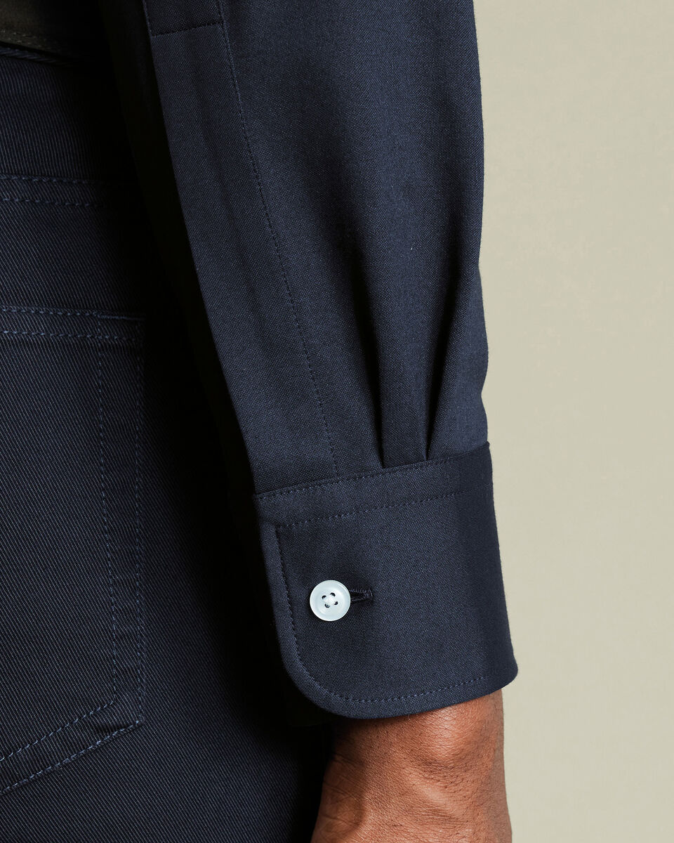 Charles Tyrwhitt The Lions Performance Stretch Jersey Shirt - Navy