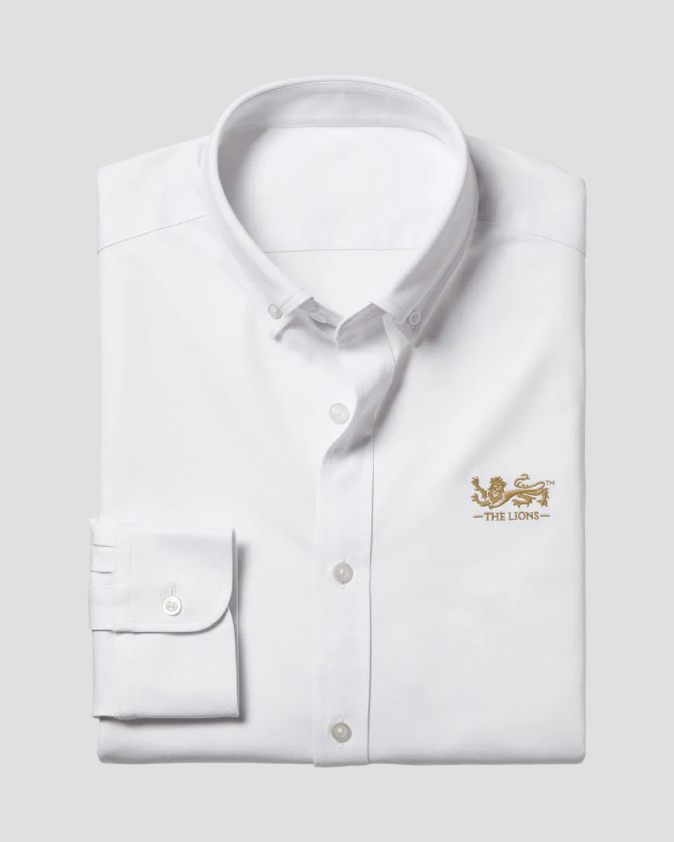 Charles Tyrwhitt The Lions Performance Stretch Jersey Shirt - White
