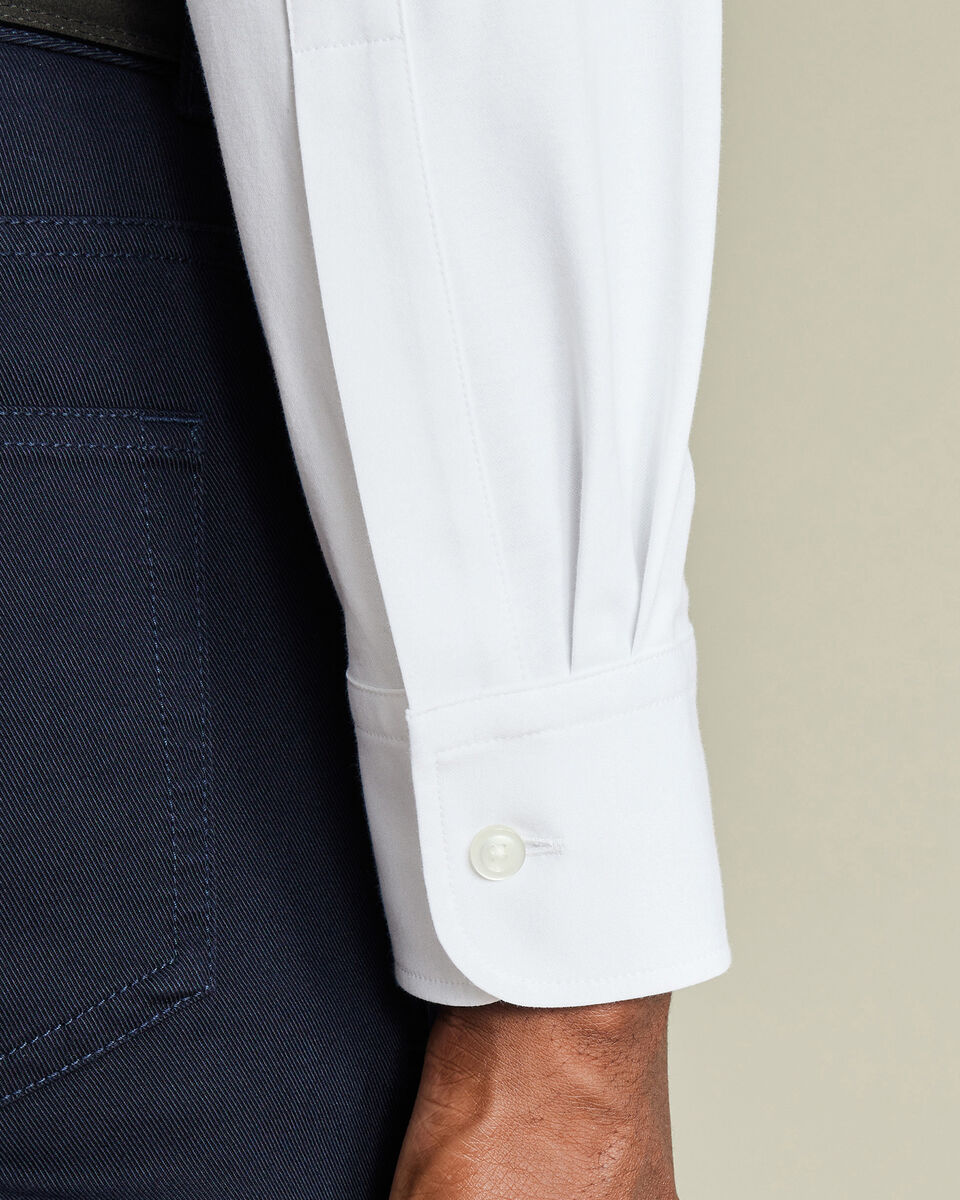 Charles Tyrwhitt The Lions Performance Stretch Jersey Shirt - White