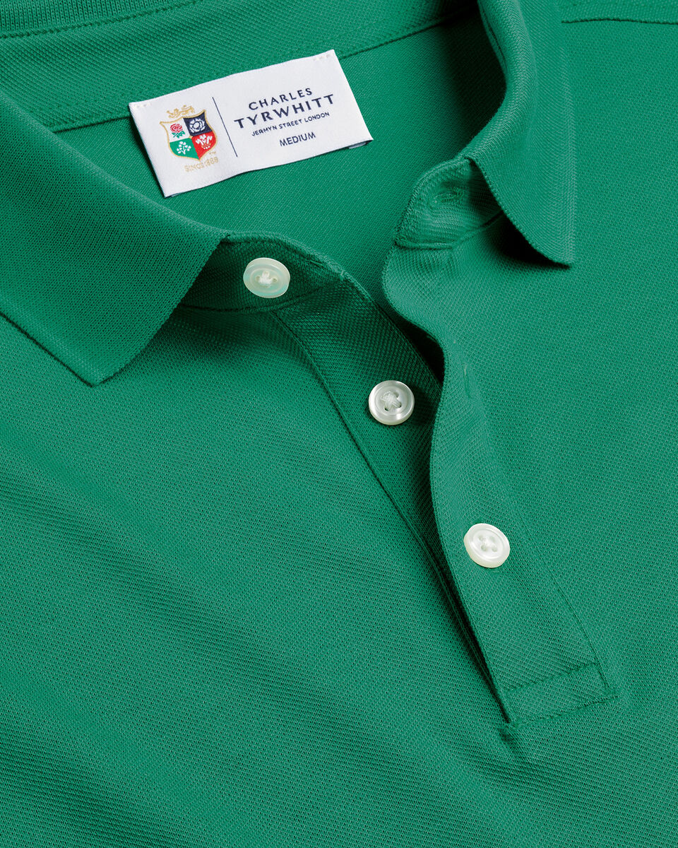 Charles Tyrwhitt The Lions Pique Polo - Green