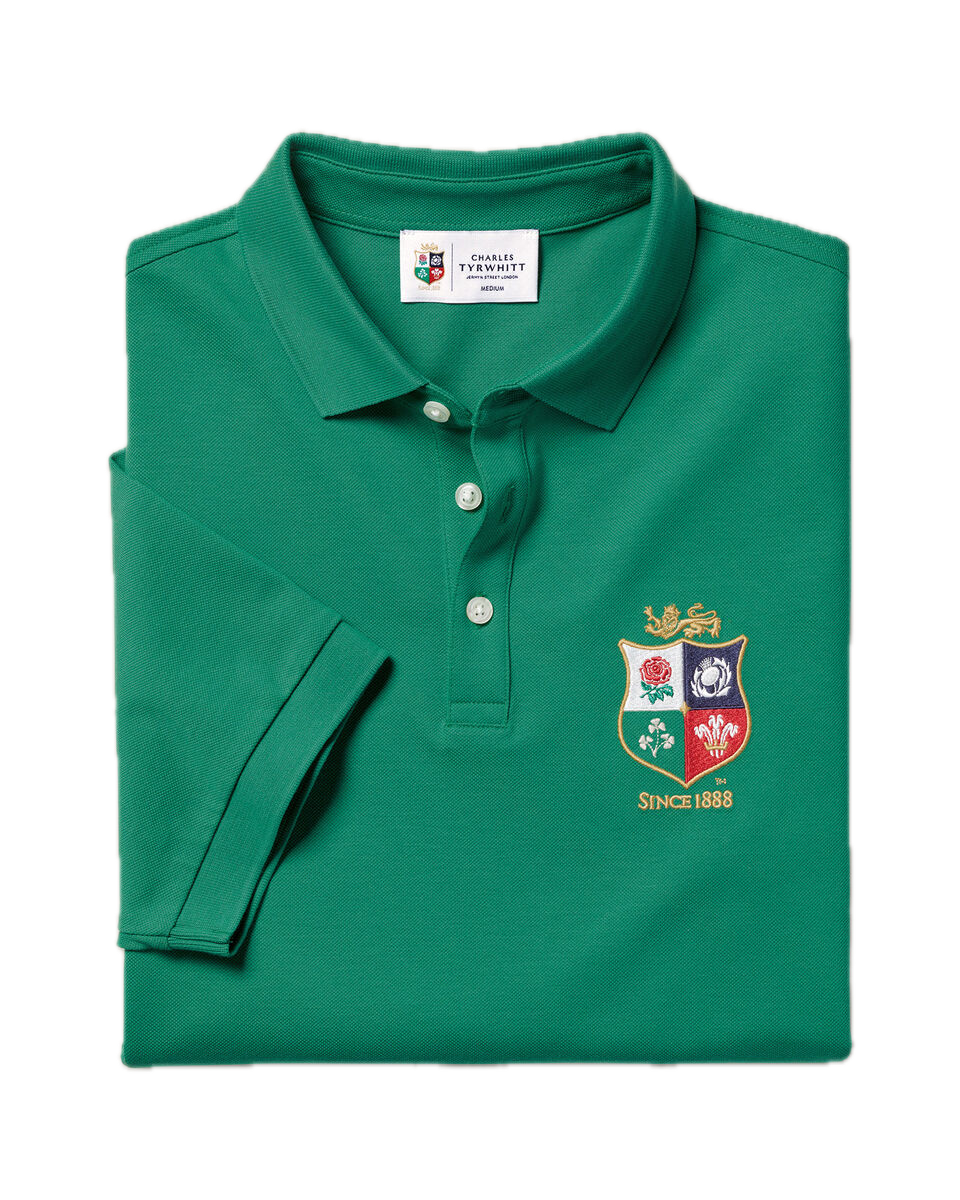 Charles Tyrwhitt The Lions Pique Polo - Green