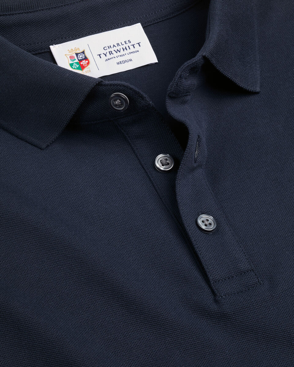 Charles Tyrwhitt The Lions Pique Polo - Navy