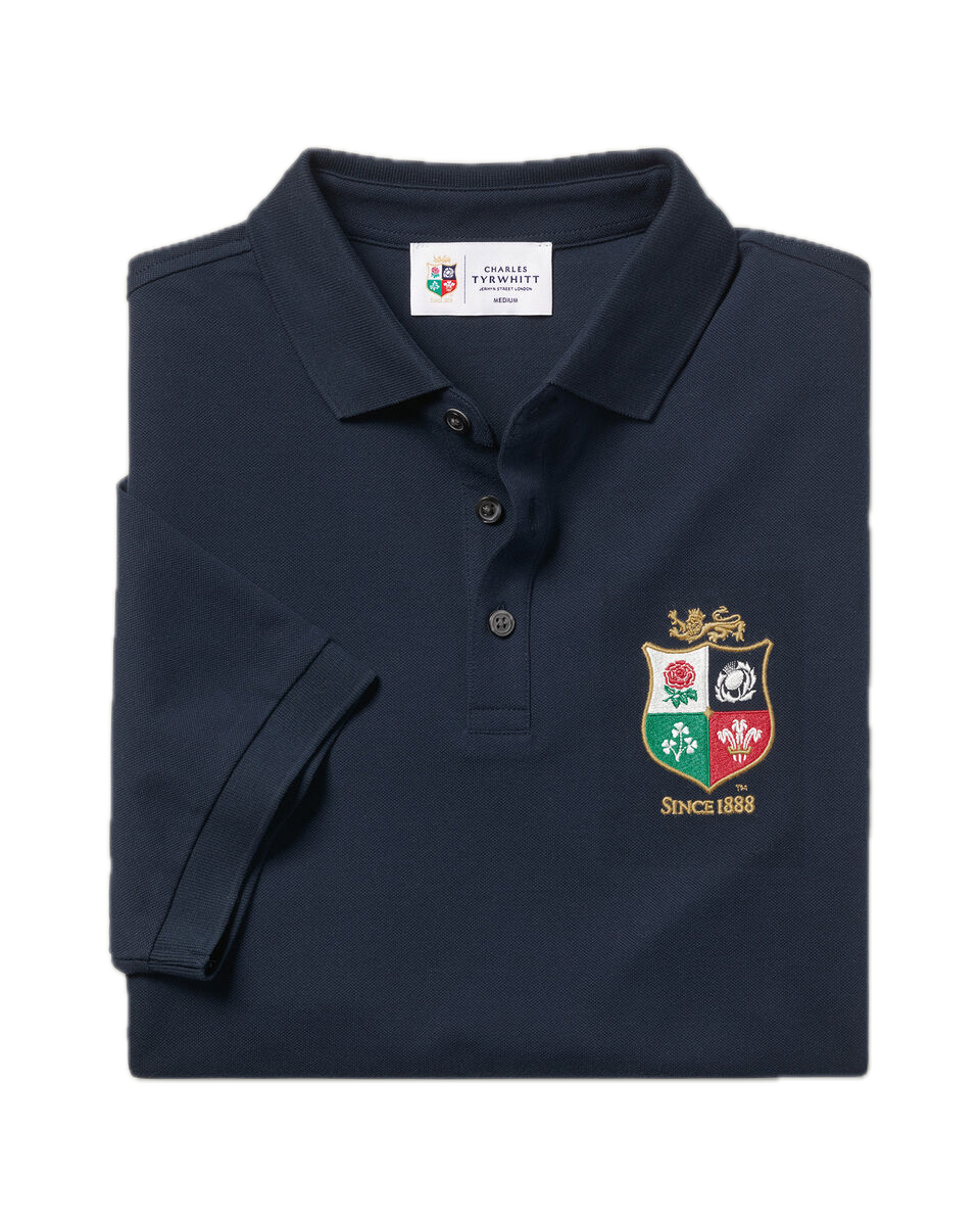 Charles Tyrwhitt The Lions Pique Polo - Navy