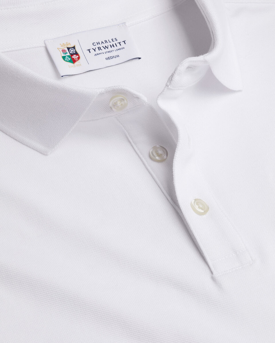 Charles Tyrwhitt The Lions Pique Polo - White