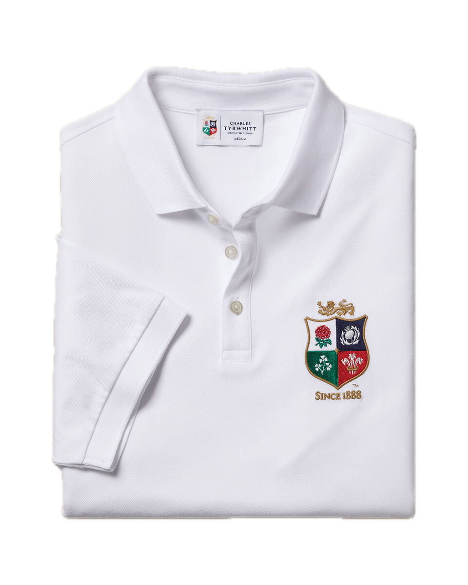 Charles Tyrwhitt The Lions Pique Polo - White