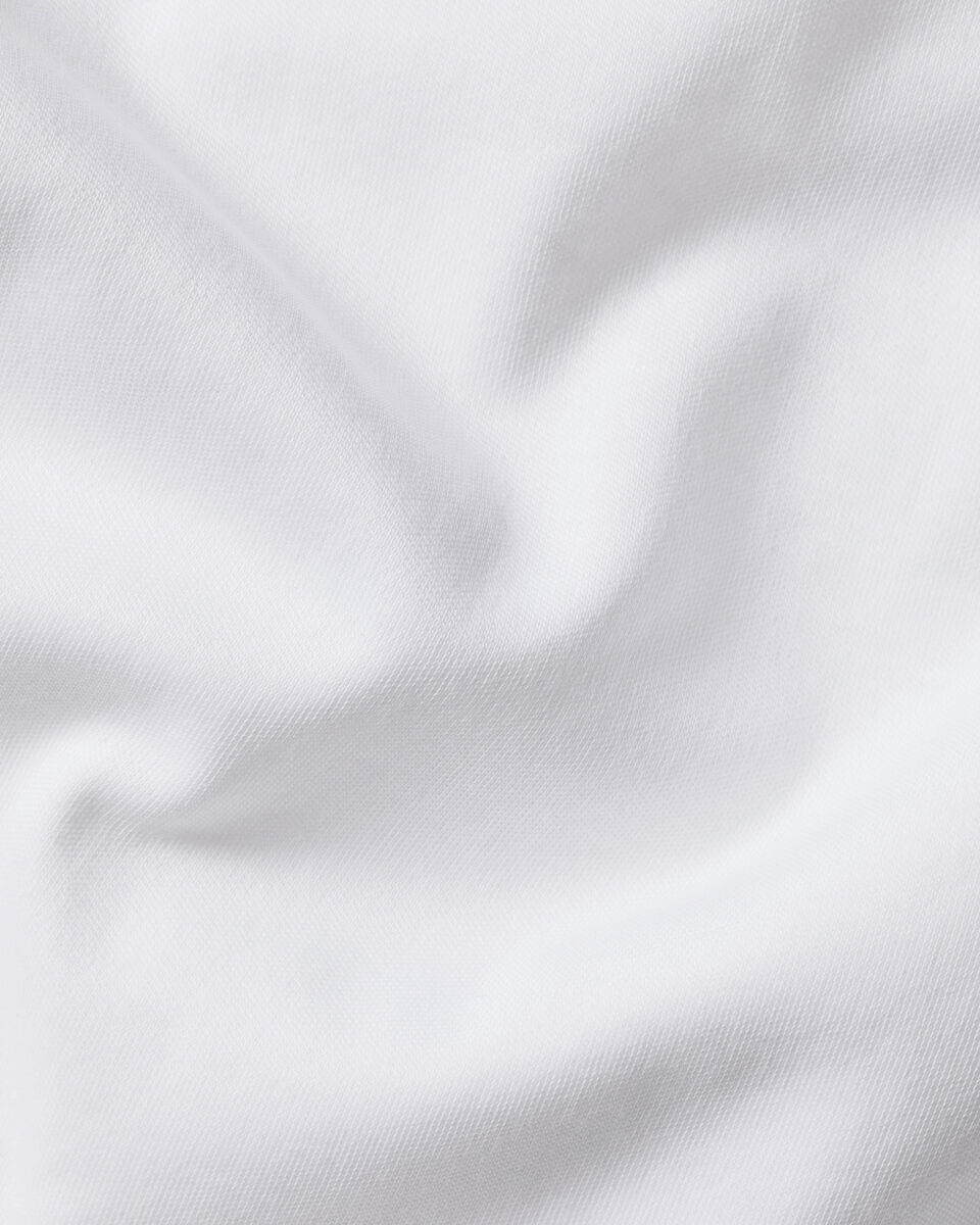 Charles Tyrwhitt Half Zip Jersey Polo - White