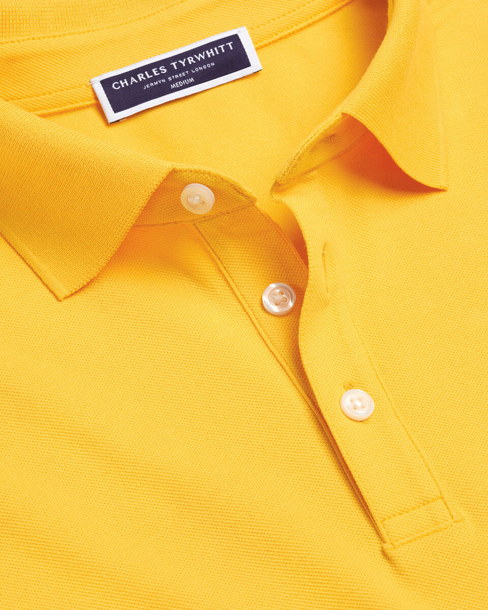 Charles Tyrwhitt Pique Polo - Yellow