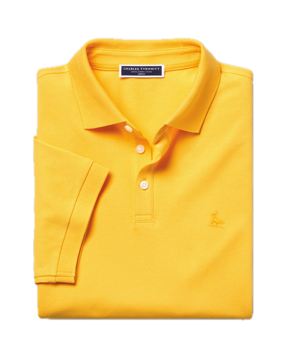 Charles Tyrwhitt Pique Polo - Yellow