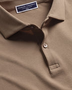 Charles Tyrwhitt Smart Pique Polo - Camel