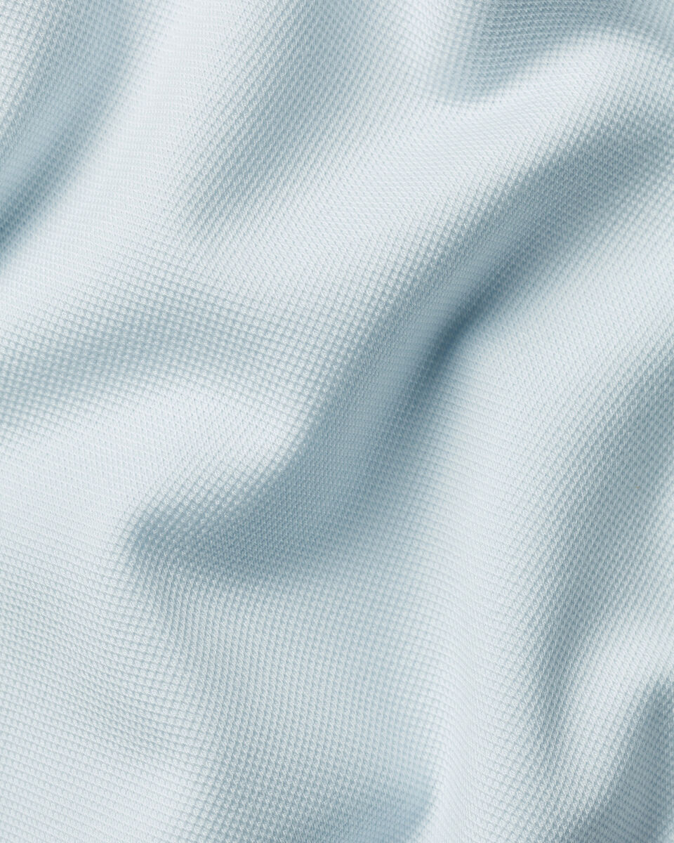 Charles Tyrwhitt Smart Pique Polo - Ice Blue